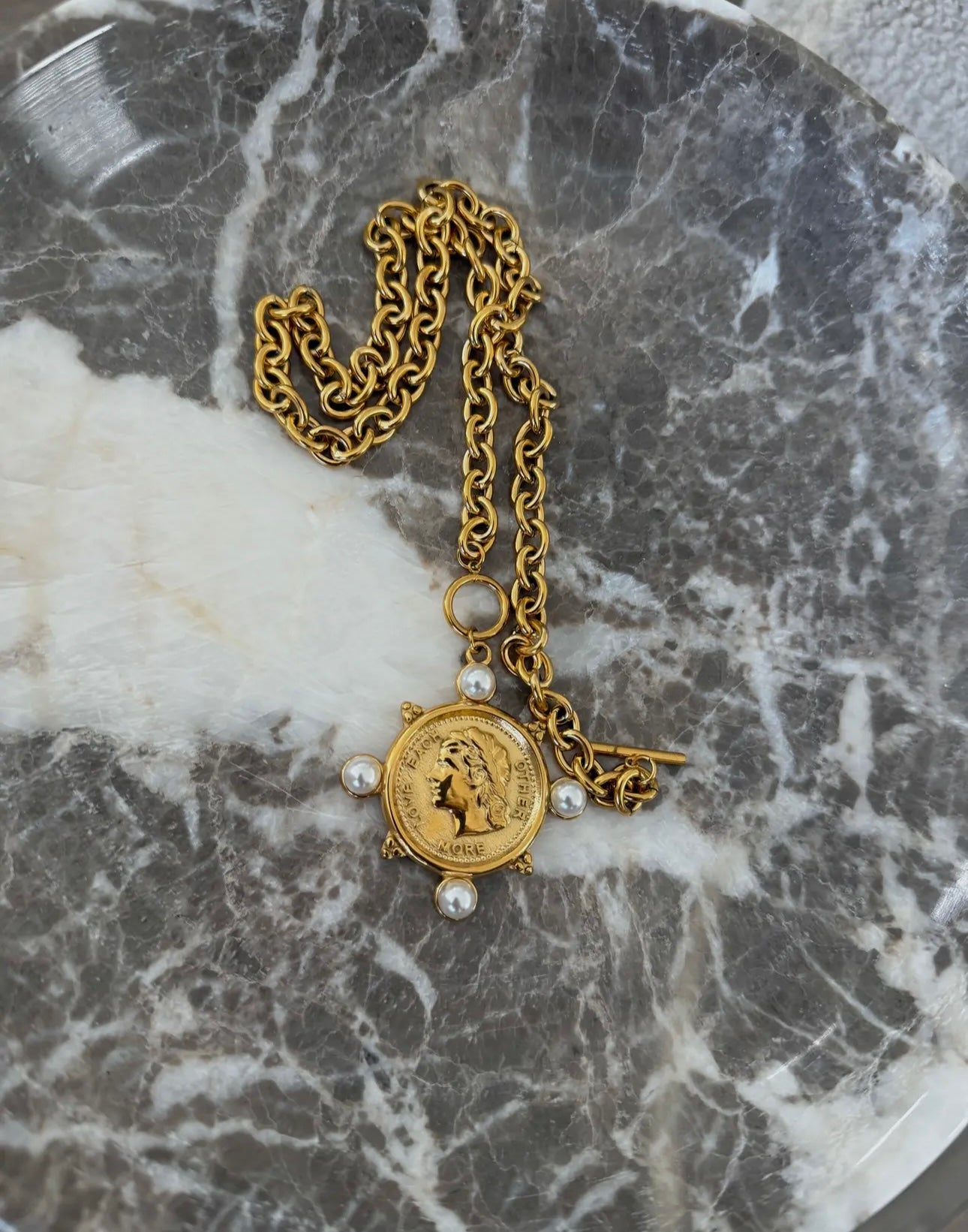 Pearl Coin Necklace