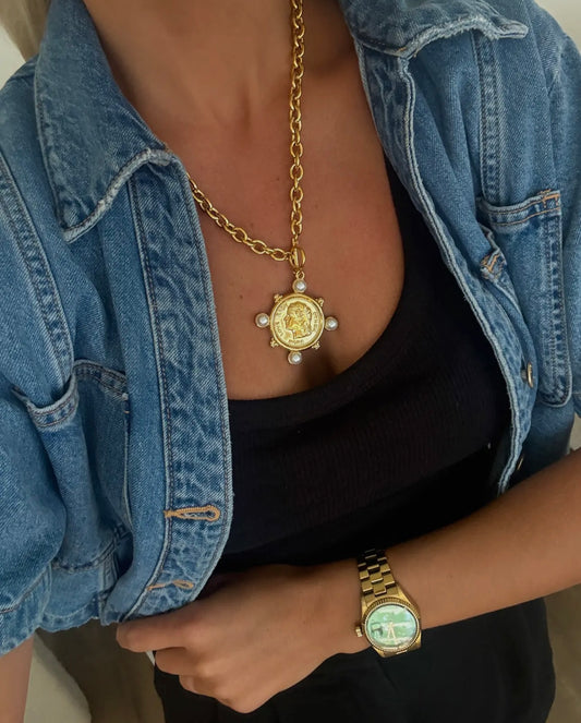 Pearl Coin Necklace